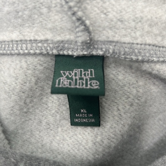 Wild Fable Women’s Gray Cropped Hoodie cotton blend XL - Picture 9 of 12